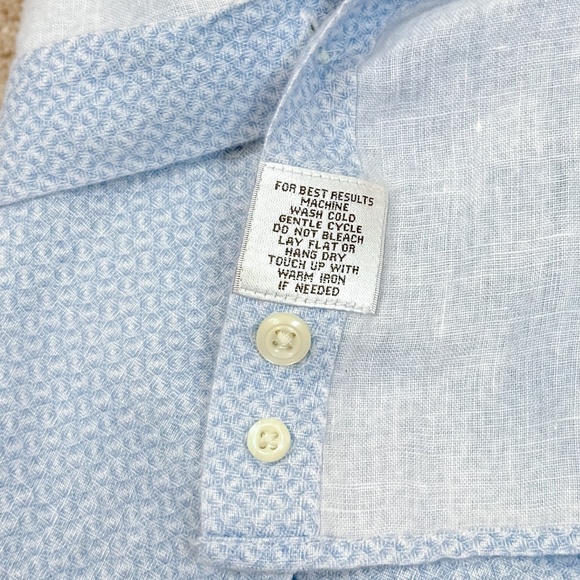 Peter Millar Crown Cool 100% Linen Button Up Shirt - Picture 12 of 12